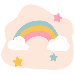 Pastel rainbow icon