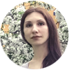 Portrait of Olha Trifonova, the designer behind OtrisMarket animated cards